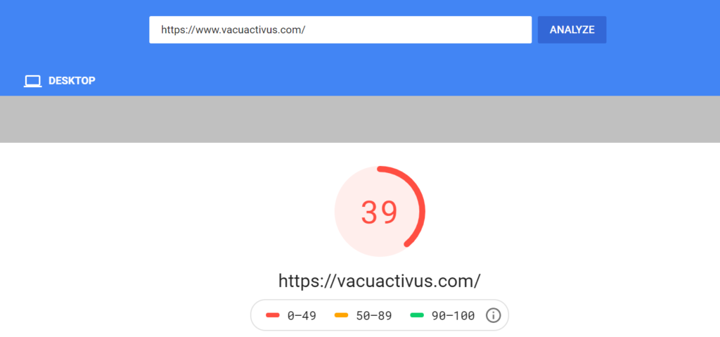 Пример оптимизации скорости загрузки сайта